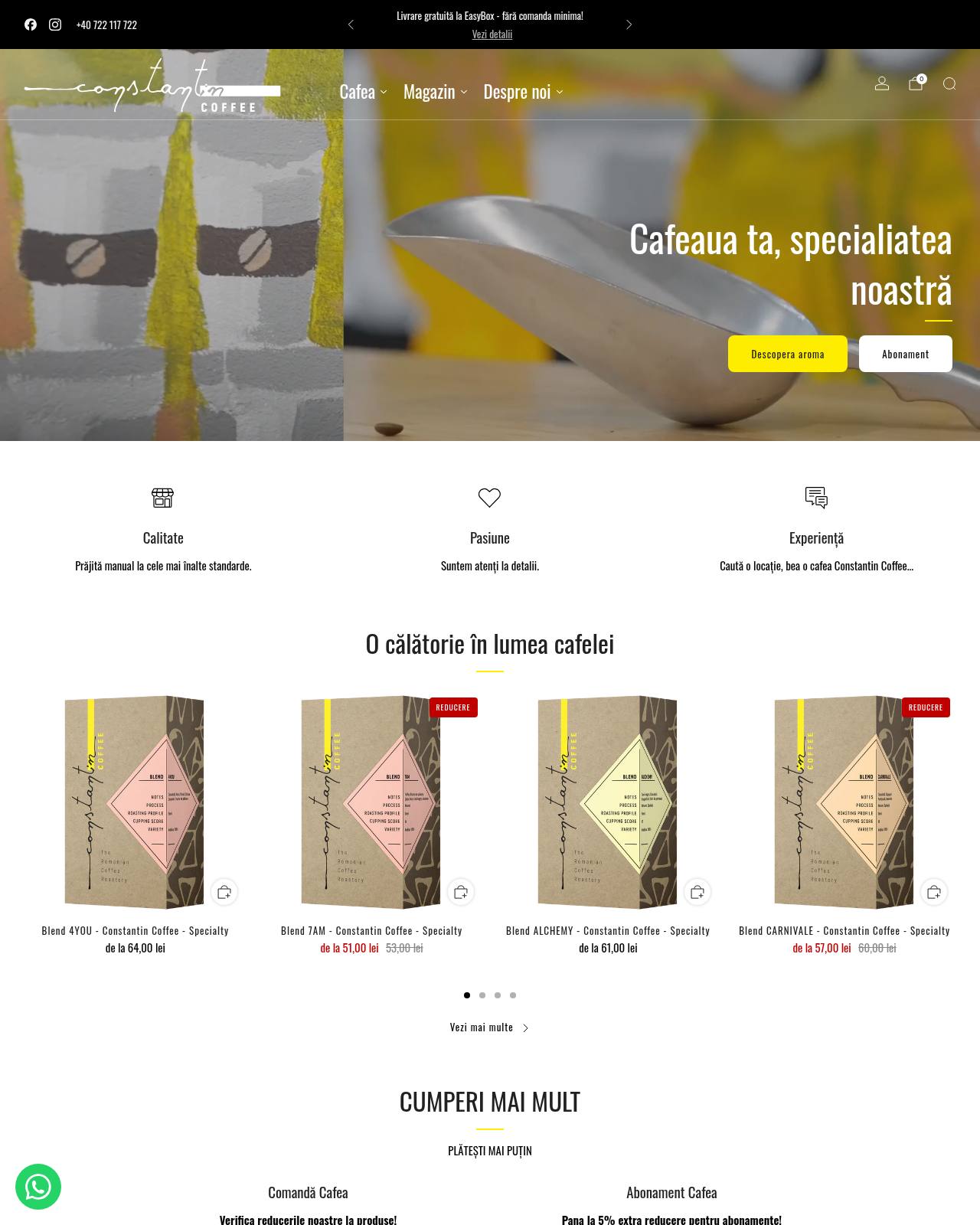 constantincoffee.ro — magazin online