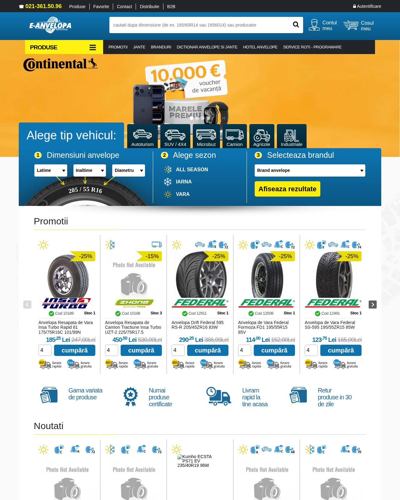 e-anvelopa.ro — magazin online