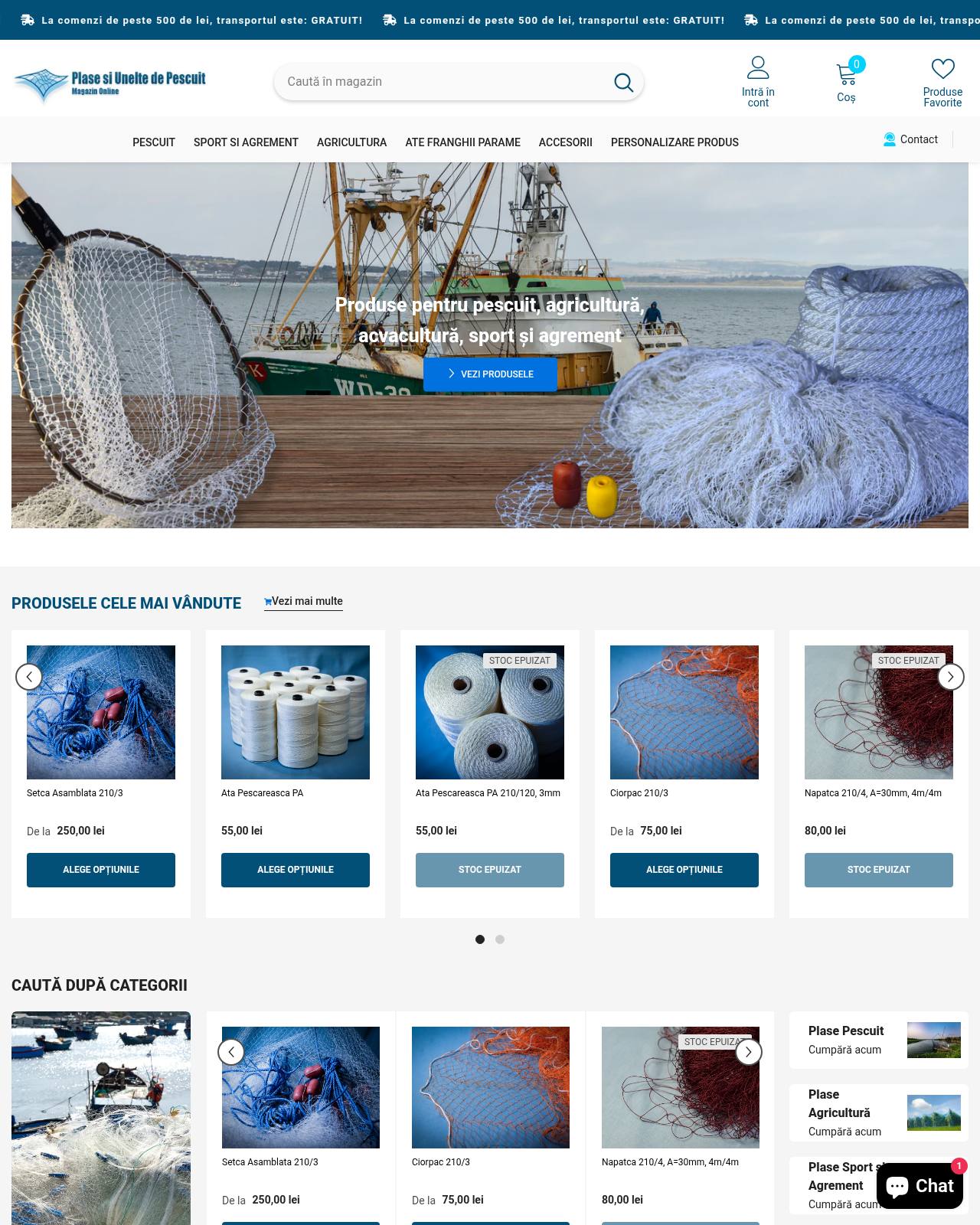 magazin-plase-pescaresti.ro — magazin online