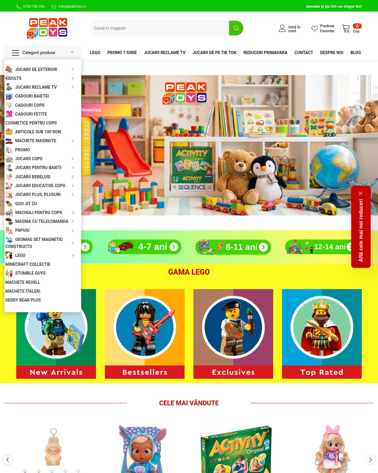 peaktoys.ro — magazin online