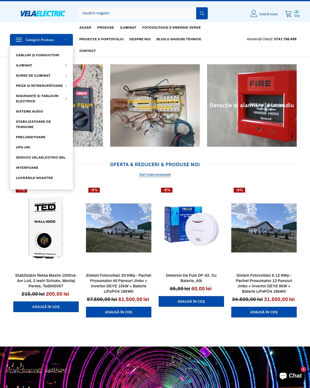 velaelectric.ro — magazin online